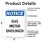 Signmission Gas Meter Enclosed, 3.5 in W x Rectangle, Vinyl Decal OS-2PACK-NS-D-35-V-13007 - alternate 6